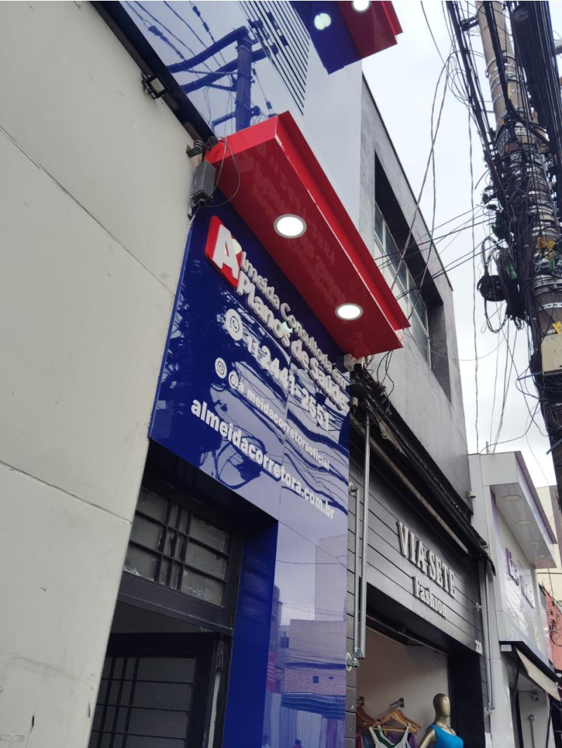 Placas de ACM no Centro de Guarulhos | Guarusign