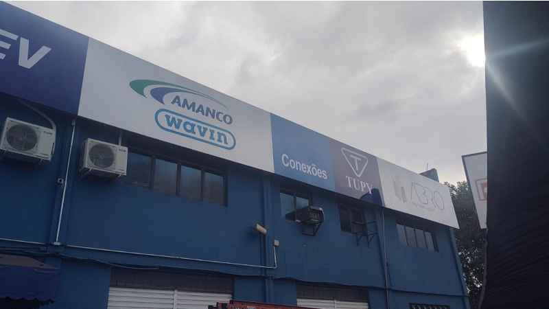 Painéis ACM no bairro Cachoeirinha Exemplo 3 | Guarusign